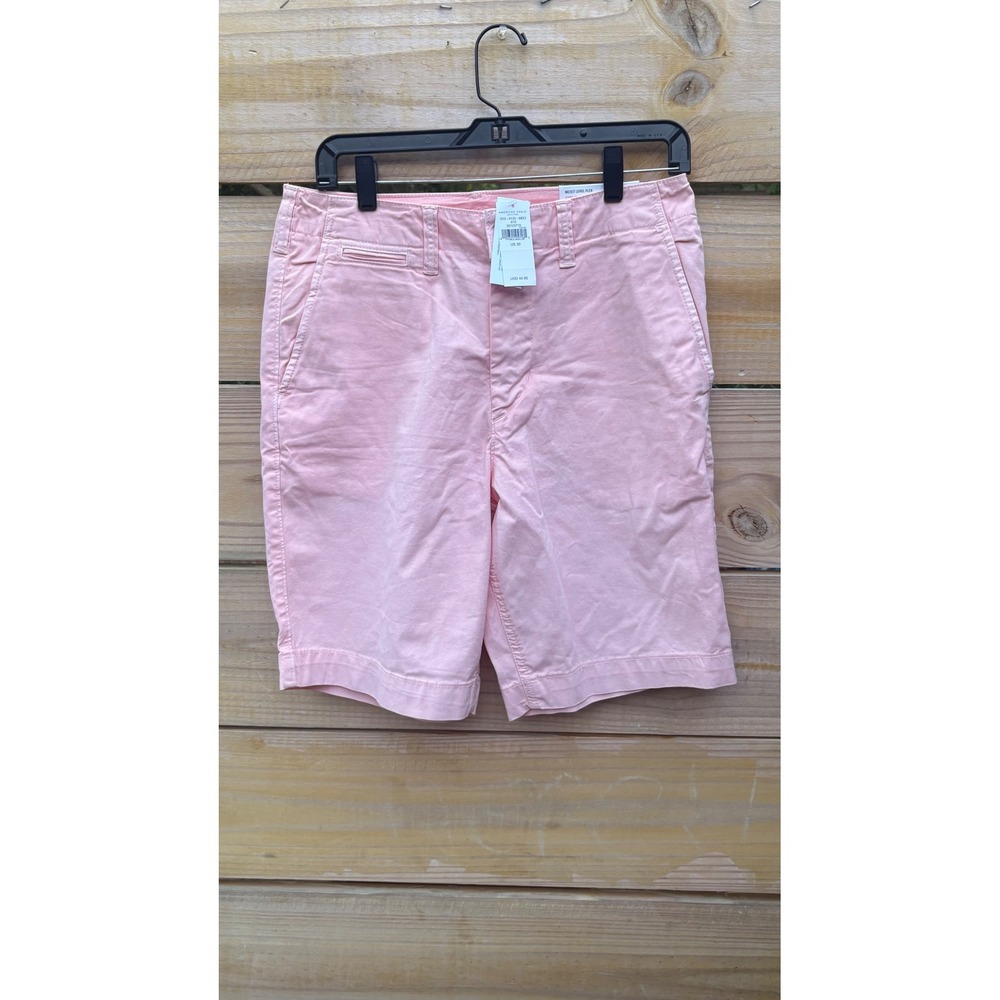 American Eagle Mens Ne(x)t Level Flex Classic Chino Shorts Pink Size 30 013-4133